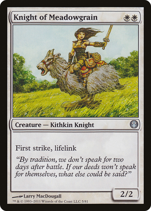 Knight of Meadowgrain (DDG-005) - Duel Decks: Knights vs. Dragons