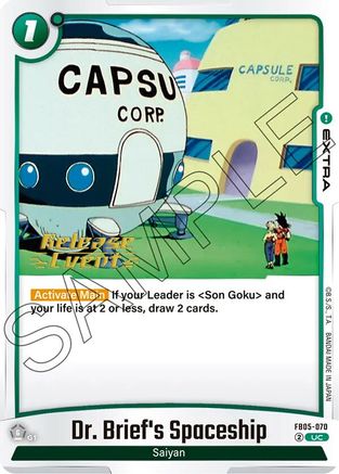 Dr. Brief's Spaceship (FB05-070) - New Adventure Release Event Cards