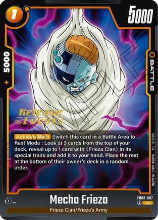 Mecha Frieza (FB05-087) - New Adventure Release Event Cards