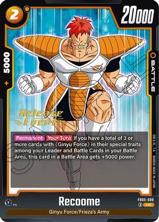 Recoome (FB05-089) - New Adventure Release Event Cards