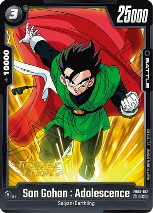 Son Gohan : Adolescence - FB05-102 (FB05-102) - New Adventure Release Event Cards
