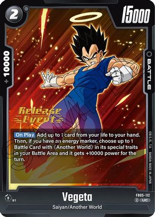 Vegeta - FB05-112 (FB05-112) - New Adventure Release Event Cards