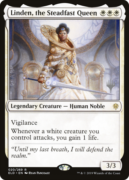 Linden, the Steadfast Queen (PPELD-20P) - Throne of Eldraine Promos