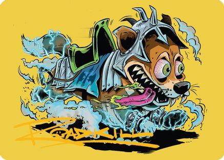 District Mascot Art Card (50/54) (Gold-Stamped Signature) (AADFT-050) - Art Series: Aetherdrift