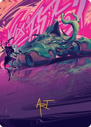 Earthrumbler Art Card (Gold-Stamped Signature) (AADFT-042) - Art Series: Aetherdrift