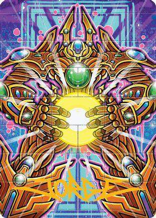 Brightglass Gearhulk Art Card (Gold-Stamped Signature) (AADFT-053) - Art Series: Aetherdrift