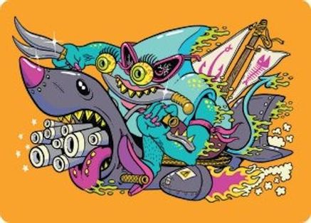 Fearless Swashbuckler Art Card (AADFT-051) - Art Series: Aetherdrift