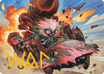 Redshift, Rocketeer Chief Art Card (Gold-Stamped Signature) (AADFT-013) - Art Series: Aetherdrift