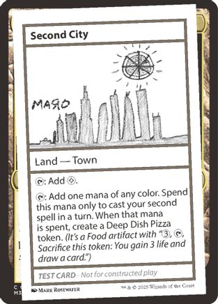 Second City (-) - Un-Known Event Playtest Cards