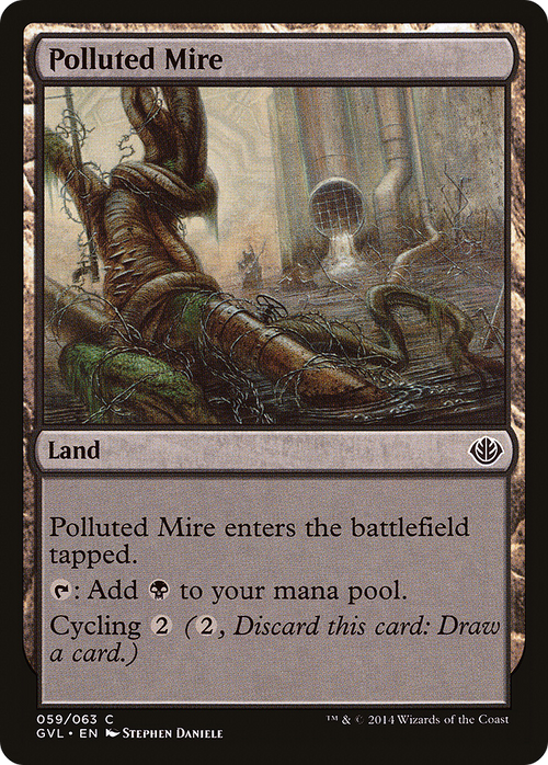 Polluted Mire (DD3-059) - Duel Decks Anthology: Garruk vs. Liliana