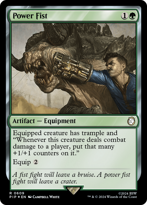 Power Fist (Surge Foil) (PIP-609) - Fallout Foil