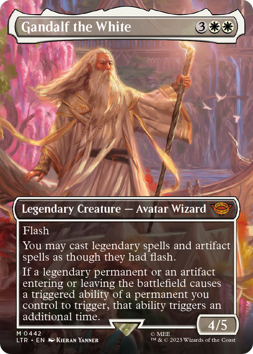 Gandalf the White (Borderless) (LTR-442) - The Lord of the Rings: Tales of Middle-earth Foil