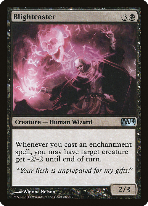 Blightcaster (M14-086) - Magic 2014