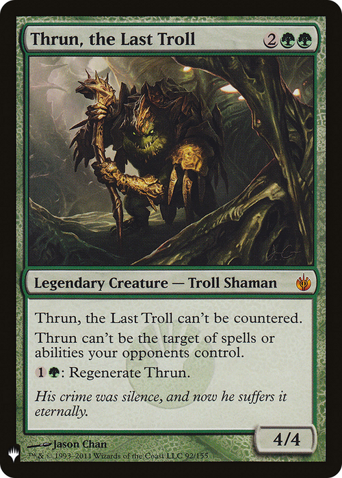 Thrun, the Last Troll (LIST-MBS-92) - The List