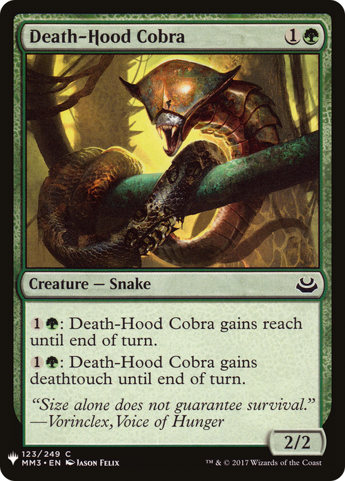 Death-Hood Cobra (LIST-MM3-123) - The List