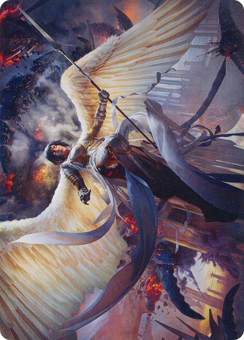 Serra Faithkeeper // Serra Faithkeeper (AMOM-007) - March of the Machine Art Series (Borderless)