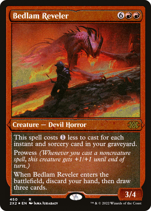 Bedlam Reveler (Foil Etched) (2X2-450) - Double Masters 2022 Foil