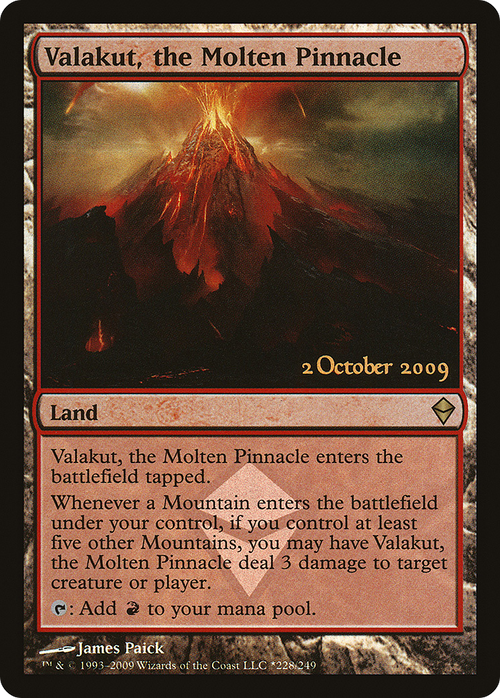 Valakut, the Molten Pinnacle (LARP-228★) - Zendikar Promos Foil