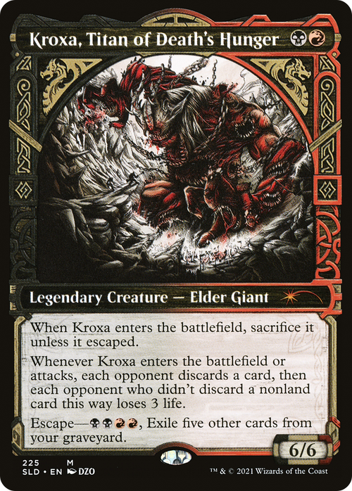 Kroxa, Titan of Death's Hunger (SLD-225) - Secret Lair Drop: (Showcase) Foil