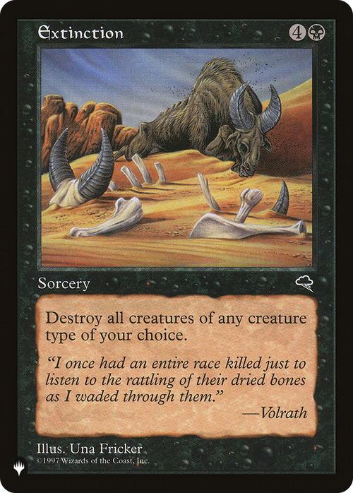 Extinction (LIST-TMP-135) - The List