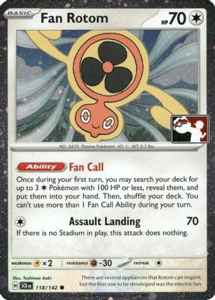 Fan Rotom 118  - Holofoil Prize Pack Series Cards - Common