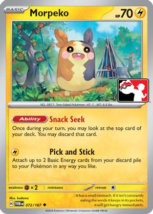 Morpeko 072/167  Prize Pack Series Cards - Uncommon