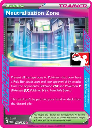 Neutralization Zone 060/064  - Holofoil Prize Pack Series Cards - ACE SPEC Rare