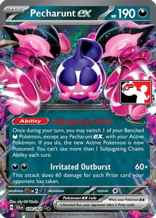 Pecharunt ex 039/064  - Holofoil Prize Pack Series Cards - Double Rare