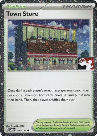 Town Store 196/197  - Holofoil Prize Pack Series Cards - Common