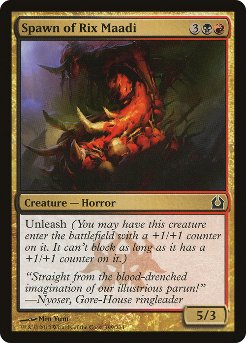 Spawn of Rix Maadi (RTR-199) - Return to Ravnica Foil