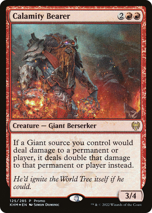 Calamity Bearer (MEDIA-125) - Kaldheim Promos Foil