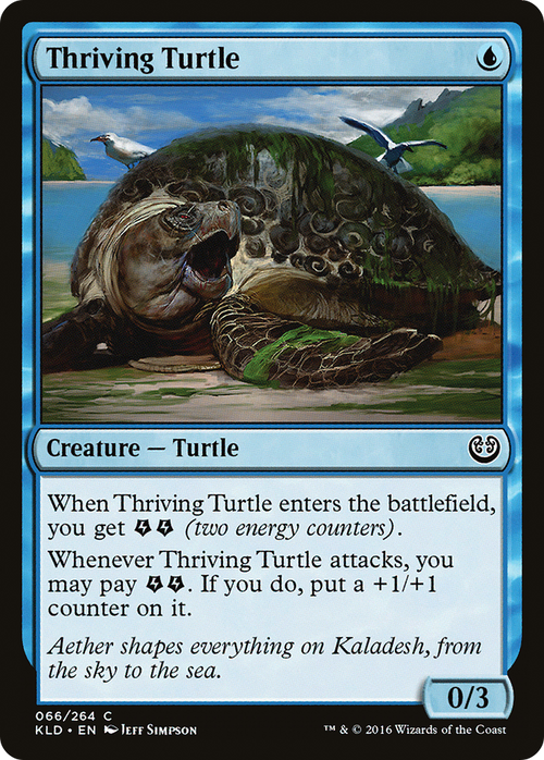 Thriving Turtle (KLD-066) - Kaladesh Foil