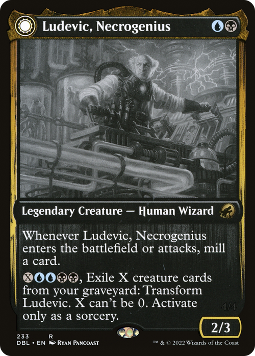 Ludevic, Necrogenius (DBL-233) - Innistrad: Double Feature: (Double Faced Transform)