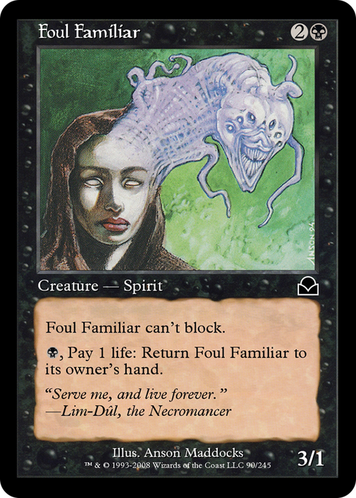 Foul Familiar (ME2-090) - Masters Edition II Foil
