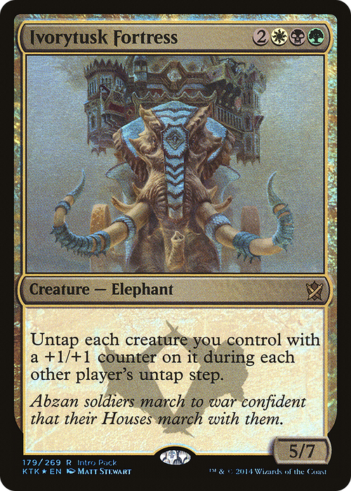 Ivorytusk Fortress (UMP-179) - Khans of Tarkir Promos Foil