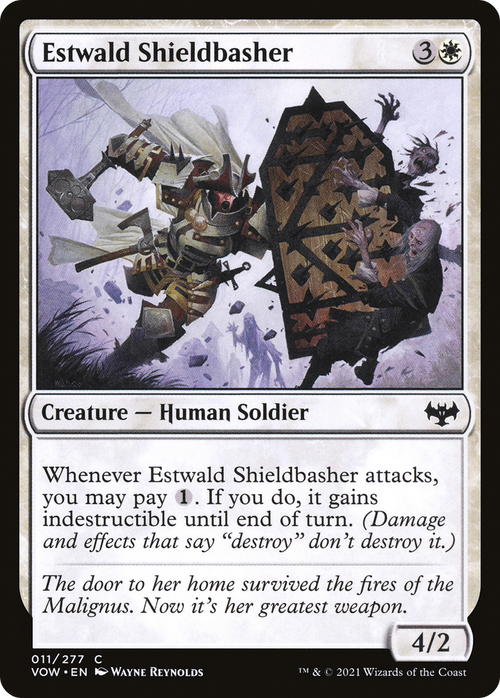Estwald Shieldbasher (VOW-011) - Innistrad: Crimson Vow Foil
