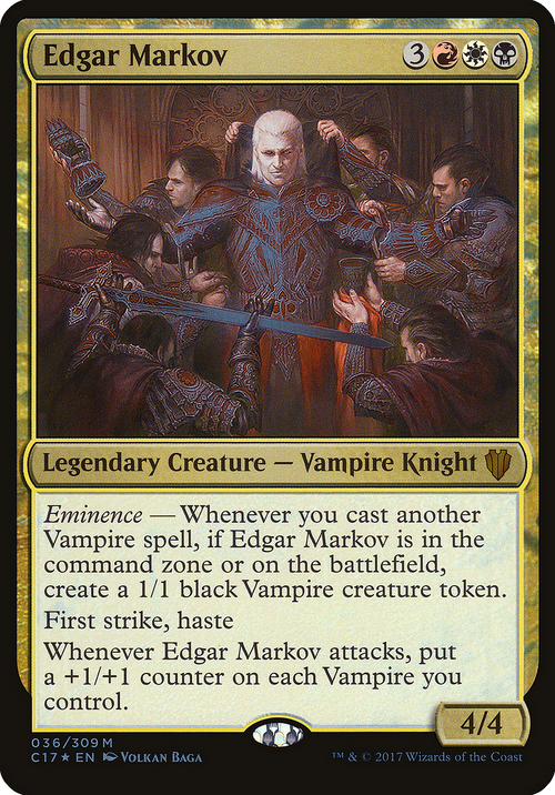 Edgar Markov (Commander 2017) (OVER-036) - Commander 2017 Oversized Foil