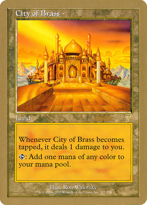 City of Brass - 2002 Brian Kibler (7ED) (WCD-) - World Championship Decks 2002