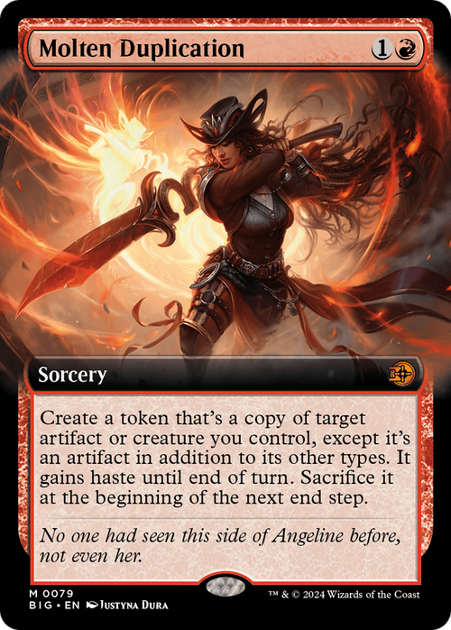 Molten Duplication (Extended Art) (BIG-079) - The Big Score: (Extended Art) Foil