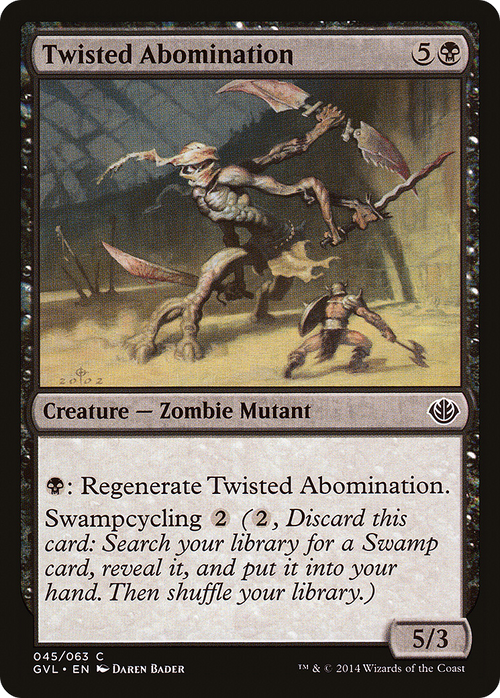 Twisted Abomination (DD3-045) - Duel Decks Anthology: Garruk vs. Liliana