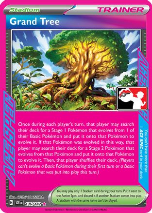 Grand Tree 136  - Holofoil Prize Pack Series Cards - ACE SPEC Rare