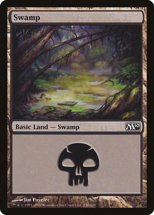 Swamp (240) (M10-240) - Magic 2010 Foil