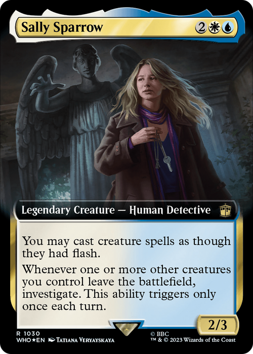 Sally Sparrow (Extended Art) (Surge Foil) (WHO-1030) - Doctor Who: (Extended Art) Foil