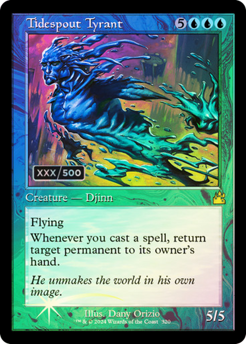 Tidespout Tyrant (Retro Frame) (Serial Numbered) (RVR-320) - Ravnica Remastered Foil