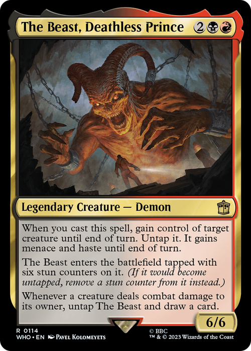 The Beast, Deathless Prince (WHO-114) - Doctor Who Foil