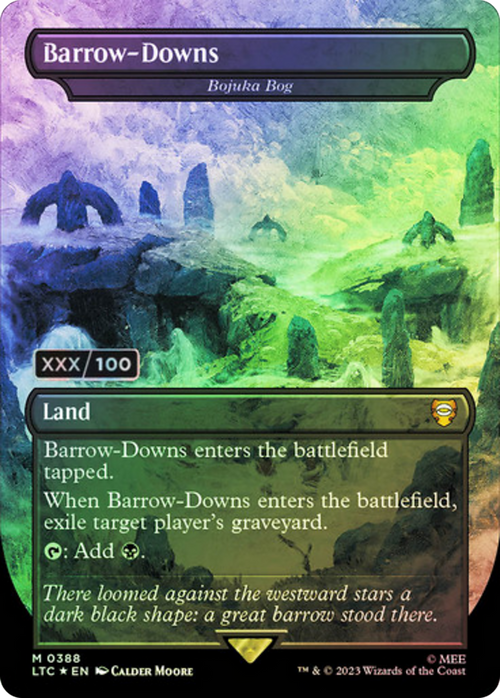 Barrow-Downs - Bojuka Bog (Serial Numbered) (LTC-388) - Tales of Middle-earth Commander / Barrow-Downs (Borderless) Foil