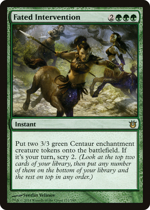 Fated Intervention (BNG-121) - Born of the Gods Foil