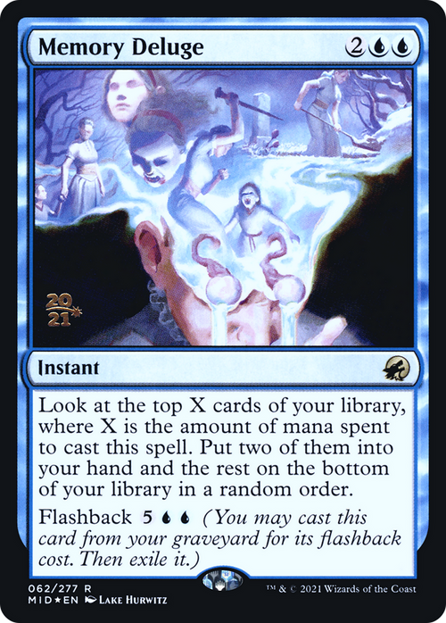 Memory Deluge (PRE-62S) - Innistrad: Midnight Hunt Promos Foil