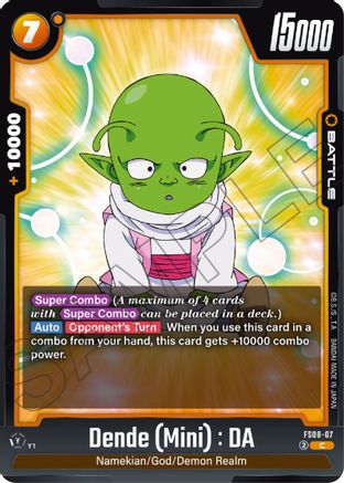 Dende (Mini) : DA (FS08-07) - Starter Deck 8 Vegeta Mini Super Saiyan 3
