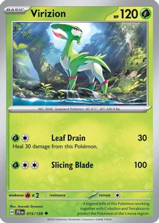 Virizion 015  SV09 Journey Together - Uncommon